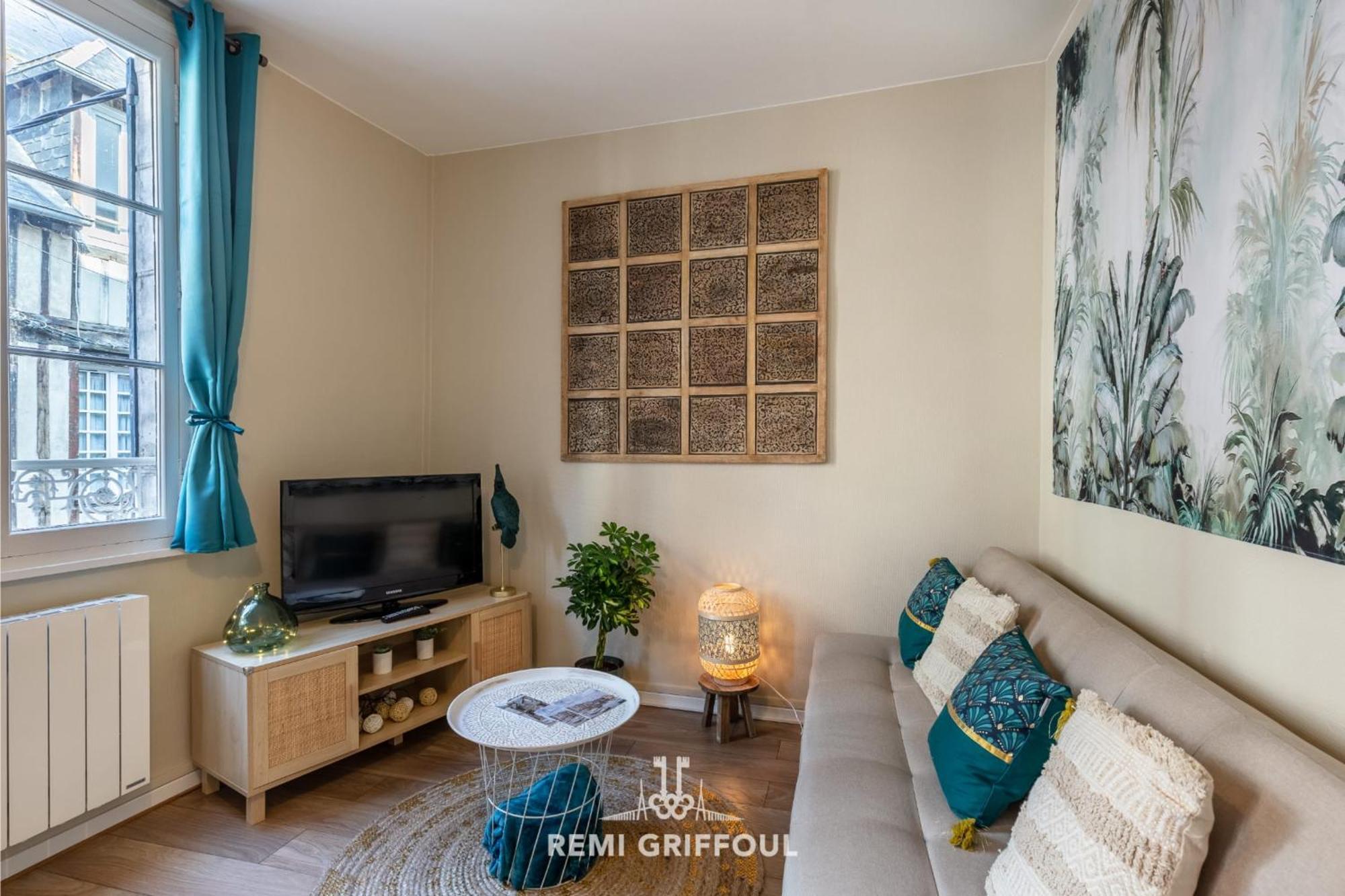 Emeraude Cozy Nest 3 Heart Of Historic District 2 Guests Honfleur Buitenkant foto
